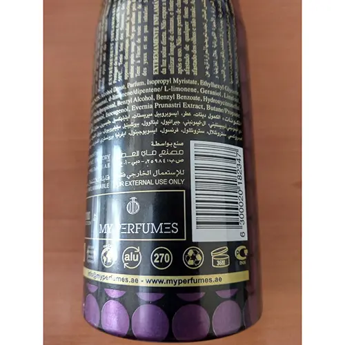 Photo de l’avis officiel: Perfume spray for women Lustrous collection Glitzy Déodorant — risque: Risque chimique