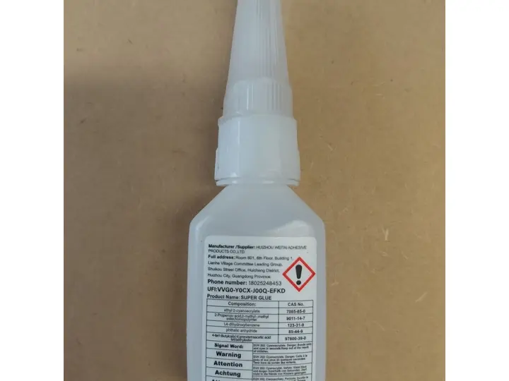 Photo de l’avis officiel: LOOLIFL Super Glue - Fishing Rod Specific Glue Colle — risque: Risque chimique