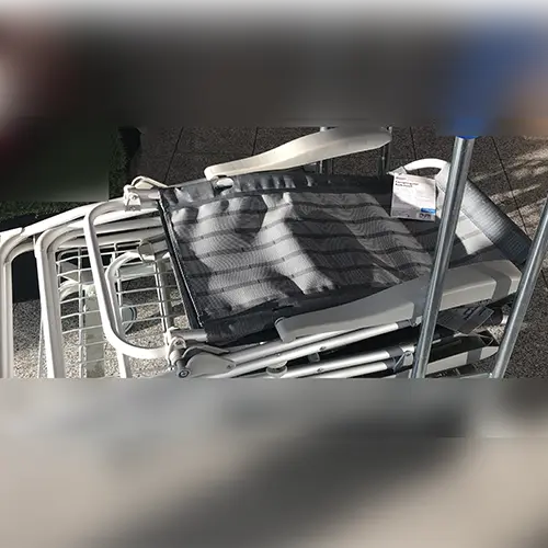 Photo de l’avis officiel: Biltema Campingstol, 8 positioner Chaise de camping — risque: Blessures
