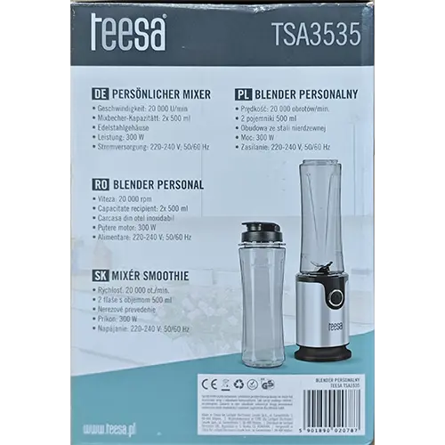 Foto uit de officiële melding: teesa® Smoothie blender — risico: Elektrische schok