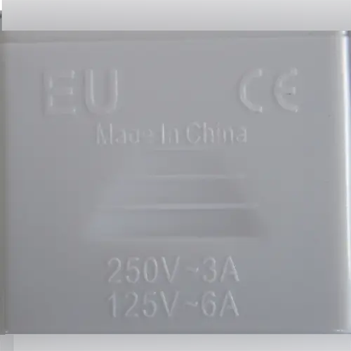 Photo from the official notice: EAZY CASE Universal Travel Adapter World White adaptor — electric shock risk