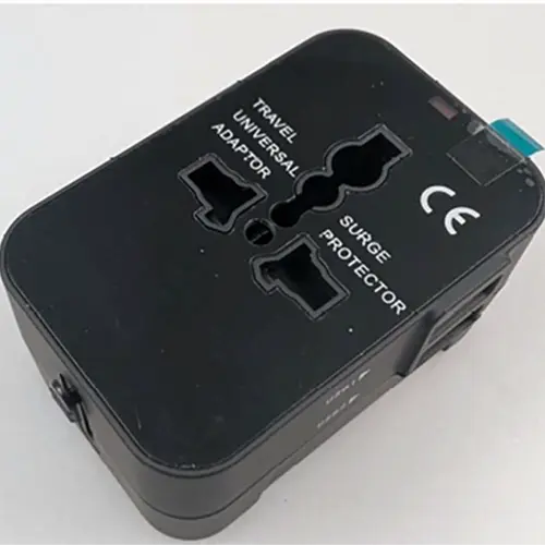 Photo from the official notice: Y&amp;H Travel Universal Adaptor, Travel adapter plug, Power Adapter — electric shock risk