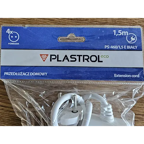 Foto do aviso oficial: PLASTROL Extension cord PLASTROL Chumbo da extensão — risco: Choque elétrico (SR/02259/26)