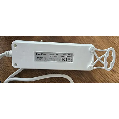 Foto do aviso oficial: PLASTROL Extension cord PLASTROL Chumbo da extensão — risco: Choque elétrico (SR/02257/26)