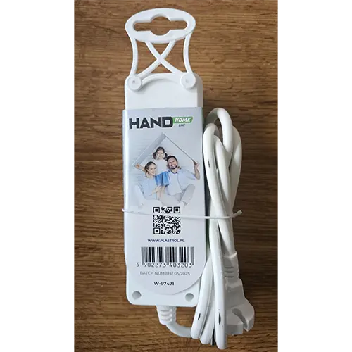 Foto do aviso oficial: PLASTROL Extension cord PLASTROL Chumbo da extensão — risco: Choque elétrico (SR/02257/26)