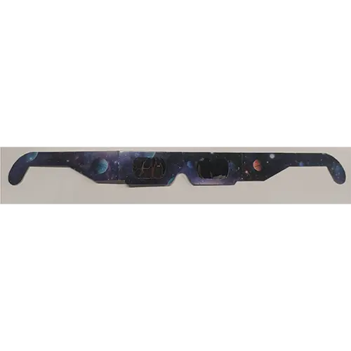 Photo from the official notice: HOMANAGE Paper solar eclipse glasses — damage to sight risk
