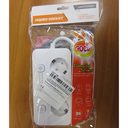 Foto do aviso oficial: LEHOTPIA Power Strip Chumbo da extensão — risco: Choque elétrico & Incêndio