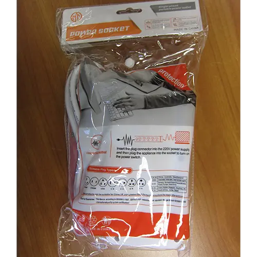 Foto do aviso oficial: LEHOTPIA Power Strip Chumbo da extensão — risco: Choque elétrico & Incêndio