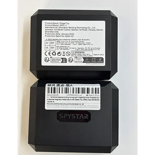 Photo de l’avis officiel: SPYSTAR Fidget Toy Jouet anti-stress/fidget — risque: Risque chimique