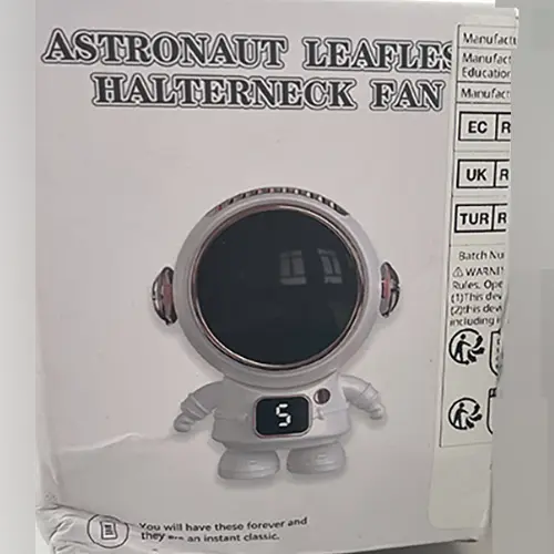 Photo de l’avis officiel: Astronaut Leafless Halterneck Fan Ventilateur — risque: Risque chimique & Environnement