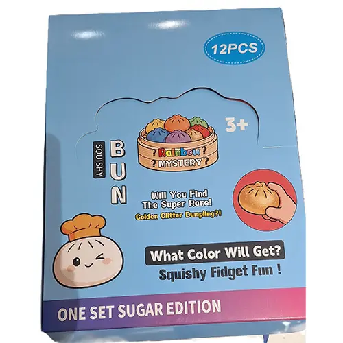 Foto do aviso oficial: Squishy BUN, Rainbow MYSTERY, ONE SET SUGAR EDITION Brinquedo macio com porta-chaves — risco: Engasgamento