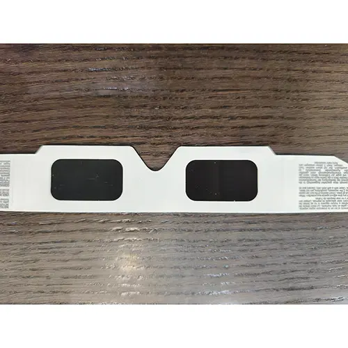 Photo from the official notice: ECP Eye Care Professional Solar Safe Glasses solar eclipse glasses — damage to sight risk