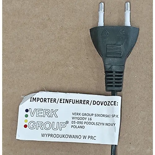 Photo de l’avis officiel: VERK GROUP® Chaîne d'éclairage — risque: Choc électrique (SR/02236/26)