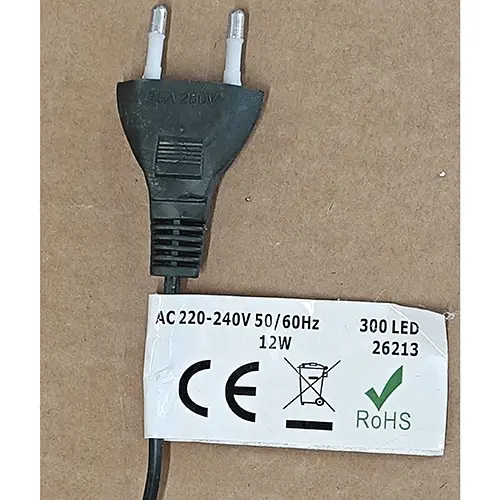 Photo de l’avis officiel: VERK GROUP® Chaîne d'éclairage — risque: Choc électrique (SR/02236/26)