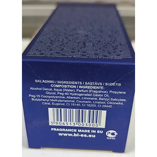 Foto dell’avviso ufficiale: BI-ES BENANZIO BLEU Dopobarba — rischio: Rischio chimico