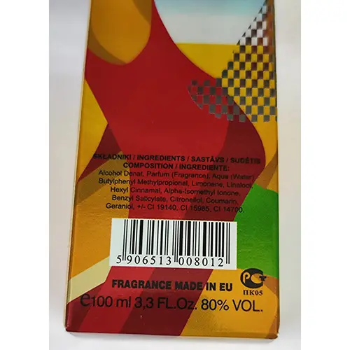 Photo de l’avis officiel: FOR FUN SUMMER Parfum — risque: Risque chimique