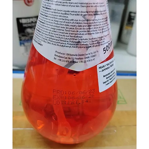 Foto dell’avviso ufficiale: PEARLY Cherry blossom liquid soap Sapone per le mani — rischio: Rischio chimico