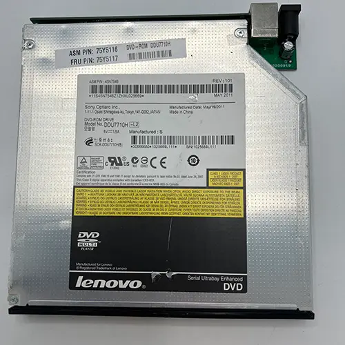 Photo de l’avis officiel: Lenovo USB slim portable optical drive Lecteur optique portable — risque: Environnement