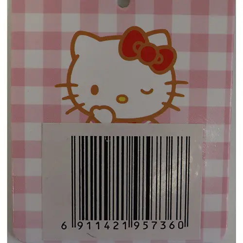 Photo from the official notice: Hello Kitty Collectible Plush Ornament key ring with soft toy — choking risk