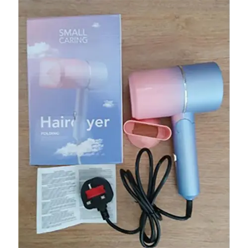 Foto dell’avviso ufficiale: Small Caring Hairdryer Asciugacapelli — rischio: Scossa elettrica