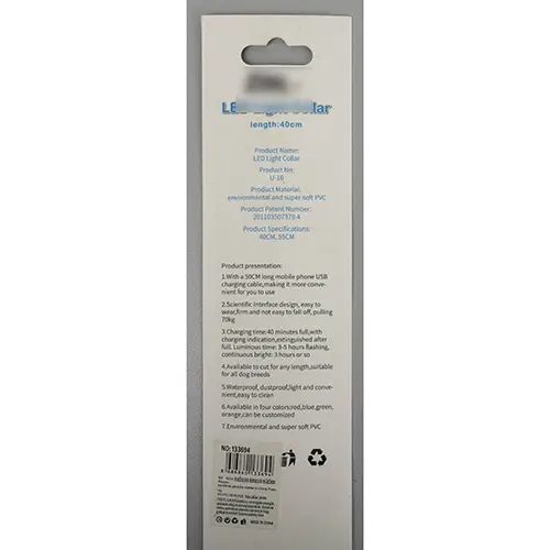 Foto do aviso oficial: LED Light Collar Colar do cão — risco: Queimaduras & Incêndio