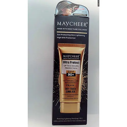 Zdjęcie z oficjalnego zgłoszenia: Maycheer Ultra Protect SPF 90+ Dry Touch Sunblock Krem chroniący przed słońcem — ryzyko: Zagrożenie zdrowia/inne