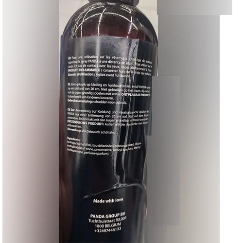 Photo de l’avis officiel: Panda Parfum d'intérieur Parfum pour la maison — risque: Risque chimique