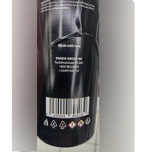 Photo de l’avis officiel: Panda Parfum d'intérieur Parfum pour la maison — risque: Risque chimique
