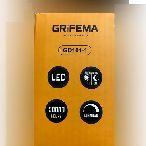 Photo from the official notice: Grifema night light — electric shock risk