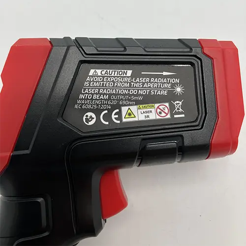 Photo from the official notice: TASI Measuring meters infrared thermometer — environment risk