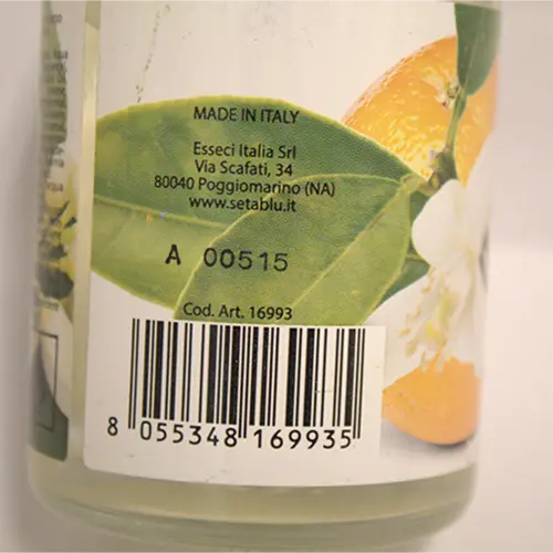 Photo de l’avis officiel: Setablu Fiori d'arancio Eau parfumée — risque: Risque chimique