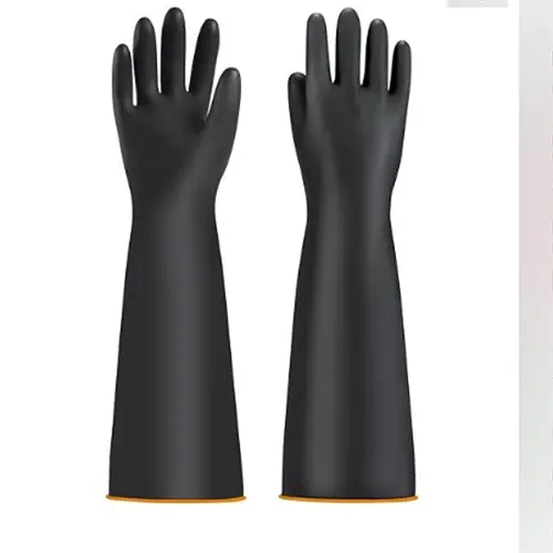 Photo from the official notice: Handschuhe säurefest. Chemikalien Schutz. protective gloves — chemical risk