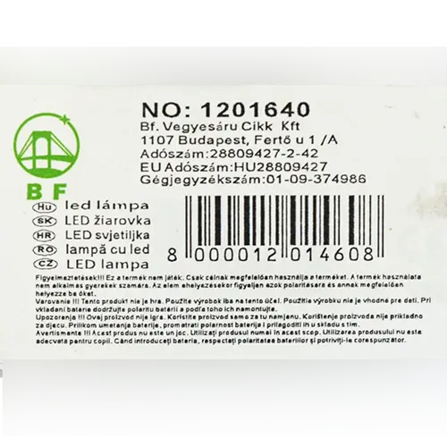 Foto do aviso oficial: BF Torch Lanterna — risco: Queimaduras