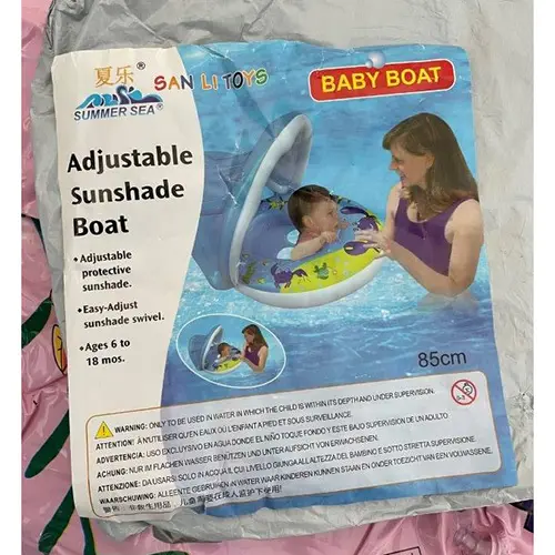 Photo de l’avis officiel: SUMMER SEA / SAN LI TOYS Adjustable Sunshade Boat Siège de bain — risque: Noyade