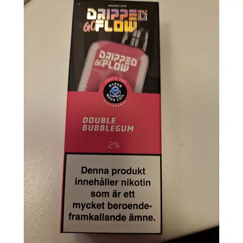 Photo de l’avis officiel: Dripped Go Flow Double Bubblegum Cigarette électronique jetable — risque: Risque chimique