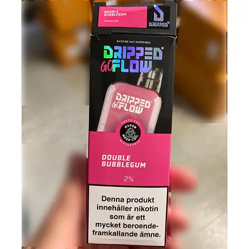 Photo de l’avis officiel: Dripped Go Flow Double Bubblegum Cigarette électronique jetable — risque: Risque chimique
