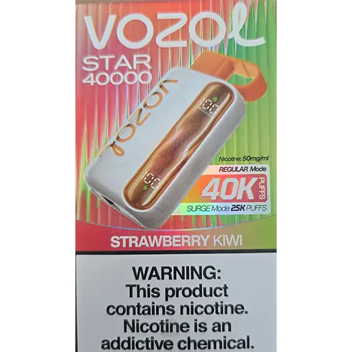 Photo from the official notice: Vozol Star 40000 disposable electronic cigarette — chemical risk