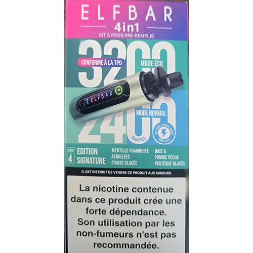 Photo de l’avis officiel: Elfbar 4in1 prefilled pod kit Cigarette électronique jetable — risque: Risque chimique