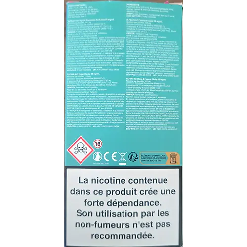 Photo de l’avis officiel: Elfbar 4in1 prefilled pod kit Cigarette électronique jetable — risque: Risque chimique