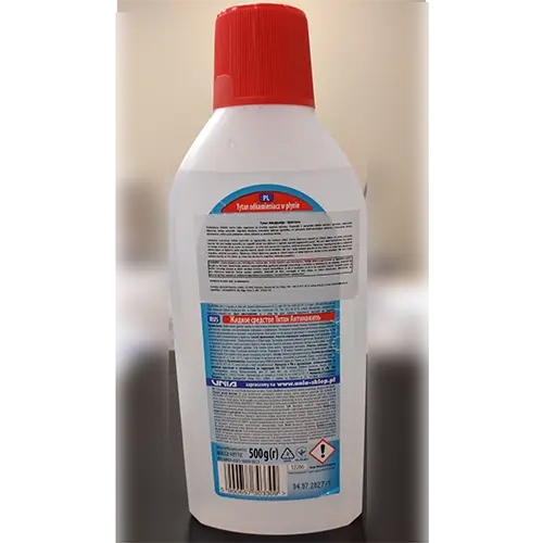 Photo from the official notice: Tytan Odkamieniacz w płynie limescale remover — chemical risk