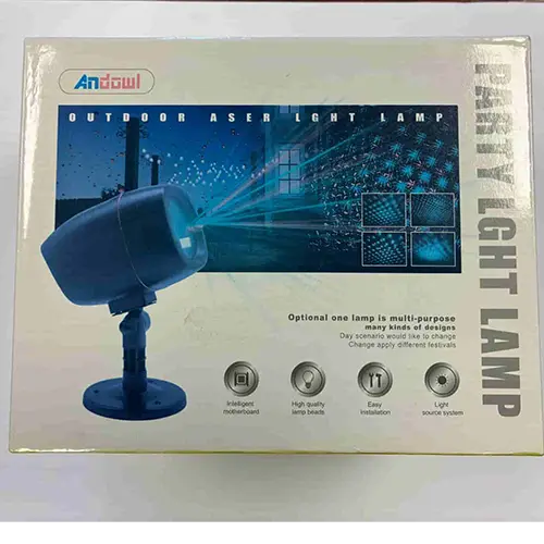 Foto aus der offiziellen Meldung: Andowl Outdoor Laser Light Lamp Laserpointer — Risiko: Sehschaden