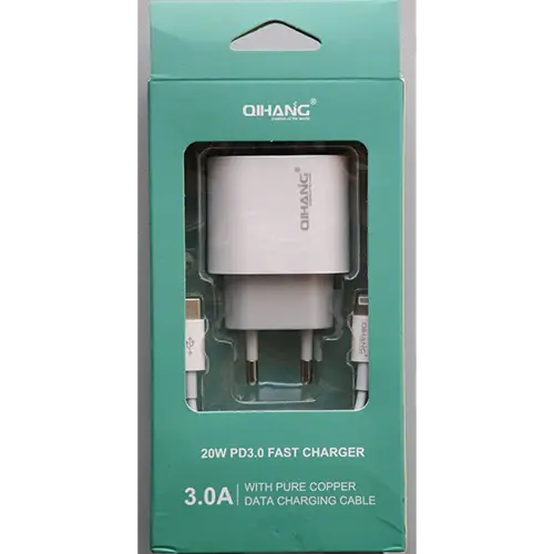 Photo de l’avis officiel: Qihang FAST CHARGER Chargeur USB — risque: Choc électrique