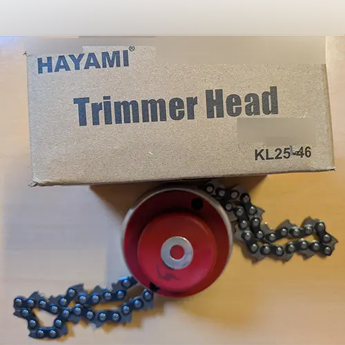 Photo de l’avis officiel: Hayami Trimmer Head Fixation pour débroussailleuse — risque: Blessures