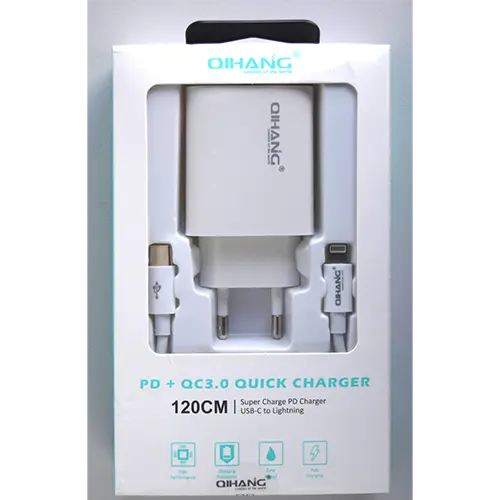 Photo de l’avis officiel: Qihang QUICK CHARGER Chargeur USB — risque: Choc électrique