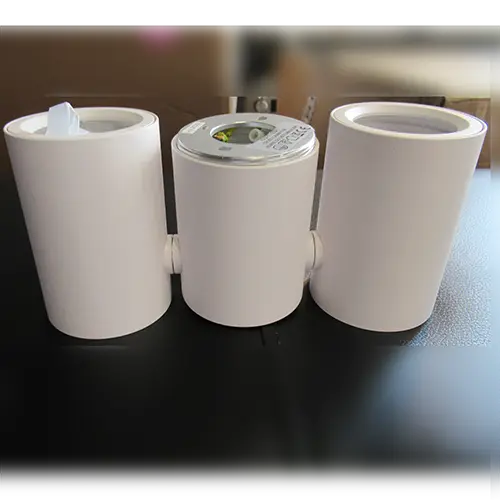 Foto do aviso oficial: Oxyled Luminária — risco: Choque elétrico