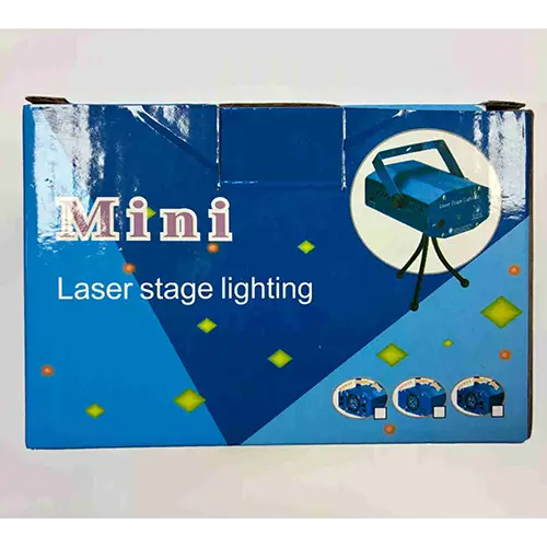 Foto dell’avviso ufficiale: Mini Laser stage lighting. Holographic laser star projector Proiettore laser — rischio: Danno alla vista