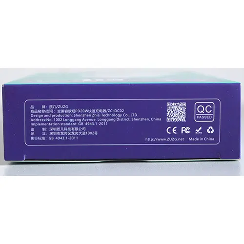 Foto do aviso oficial: ZUZG Fast Charger Carregador USB — risco: Choque elétrico