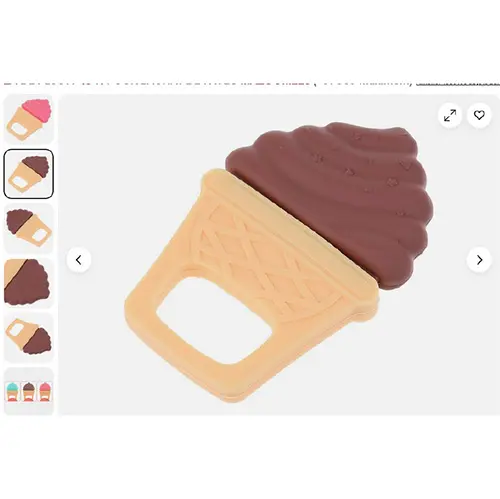 Photo de l’avis officiel: Platube Silicone Teether Jouet de dentition — risque: Étouffement