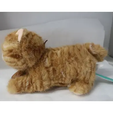 Foto dell’avviso ufficiale: YOYOSO Khaki striped cute lying cat plush toy 23cm Giocattolo morbido — rischio: Ostruzione delle vie aeree