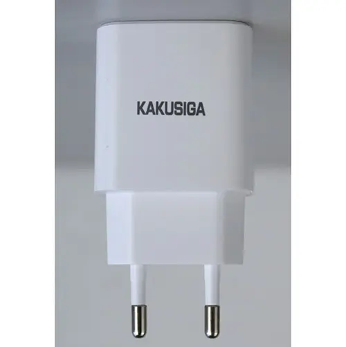 Photo de l’avis officiel: KAKUSIGA Single port smart charger set Chargeur USB — risque: Choc électrique